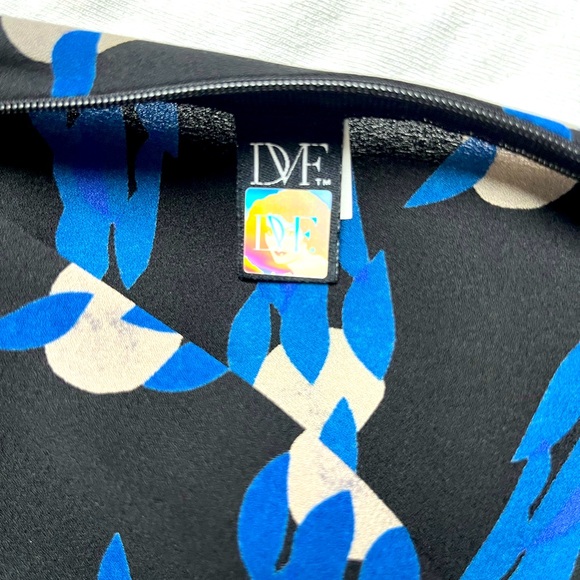 Diane Von Furstenberg DVF Matte Silk Night Clouds Sleeveless Dress - Picture 5 of 5